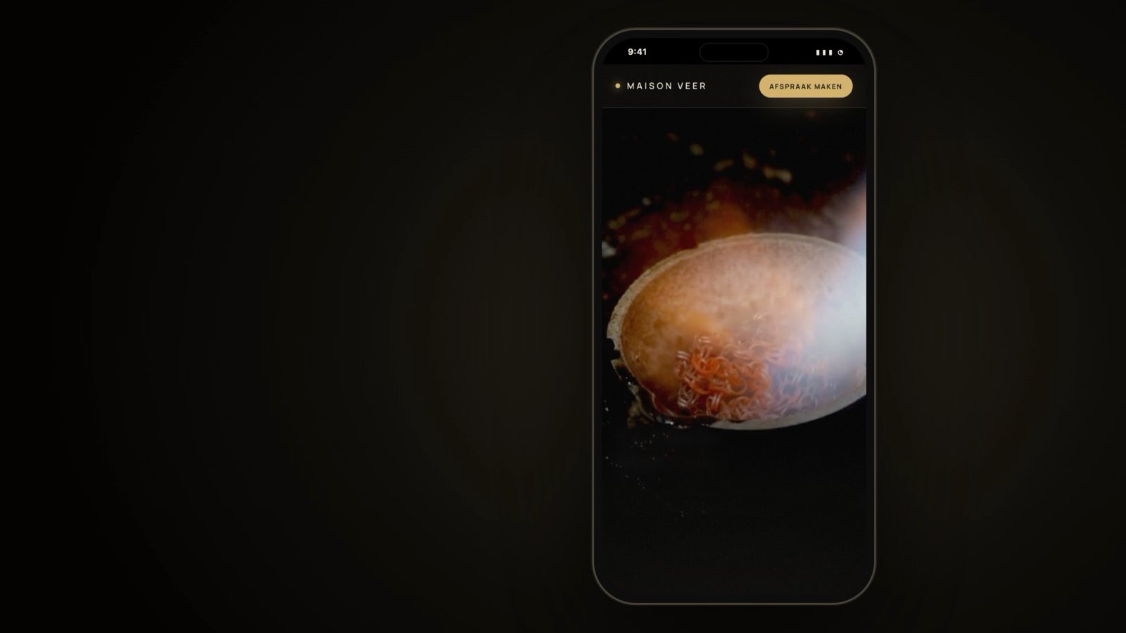 Een opgeleverde website, live op een telefoon